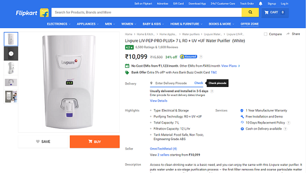 water purifier - kitchen gadgets must have